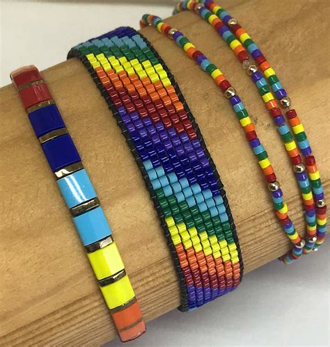 waterproof bracelet rainbow